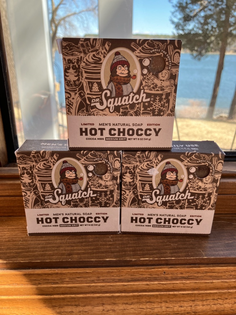 Dr. Squatch Hot Choccy Milk Cocoa Bar Soap Limited Edition bundle of 3